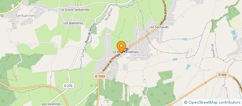 localisation de l'entreprise SCI GRANDE RUE  BRUGHEAS