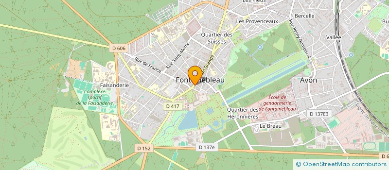 localisation de l'entreprise SCI GRANDE RUE  FONTAINEBLEAU