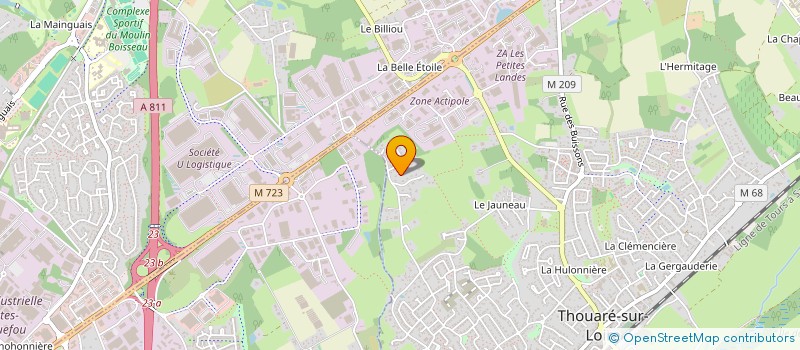 localisation de l'entreprise SCI GRANDE RUE  THOUARE-SUR-LOIRE