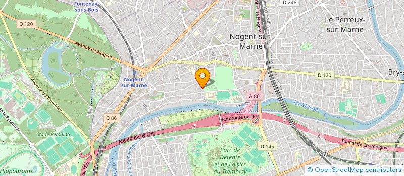 localisation de l'entreprise SCI GRANDE RUE CDG  NOGENT-SUR-MARNE