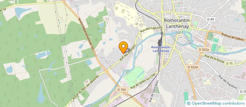 localisation de l'entreprise SCI GRANDES BRUYERES  ROMORANTIN-LANTHENAY