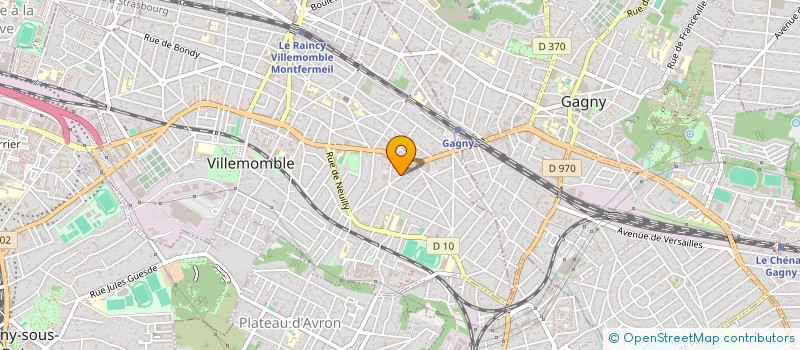 localisation de l'entreprise SCI GRANDES RUELLES à VILLEMOMBLE