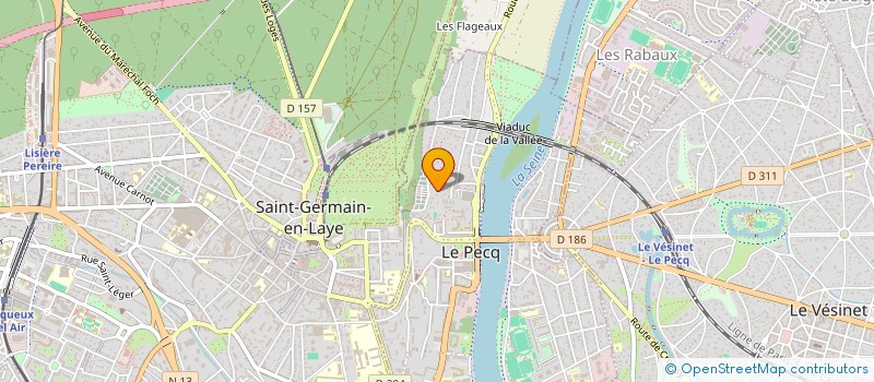 localisation de l'entreprise SCI GRANDES TERRASSES  LE PECQ