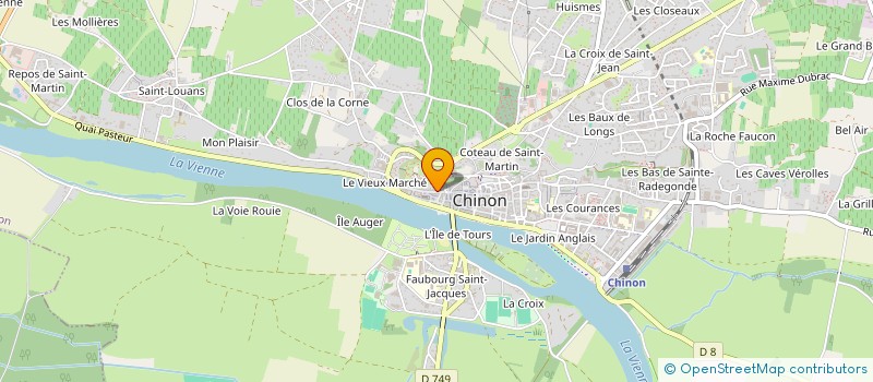 localisation de l'entreprise SCI GRANDGOUSIER 52  CHINON