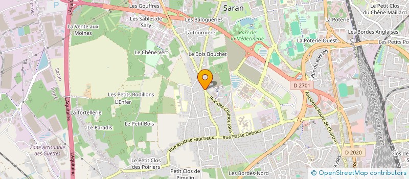 localisation de l'entreprise SCI GRANDIERE à SARAN