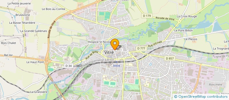localisation de l'entreprise SCI GRANDIN  VITRE