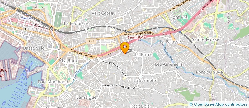 localisation de l'entreprise SCI GRANDINE  TOULON