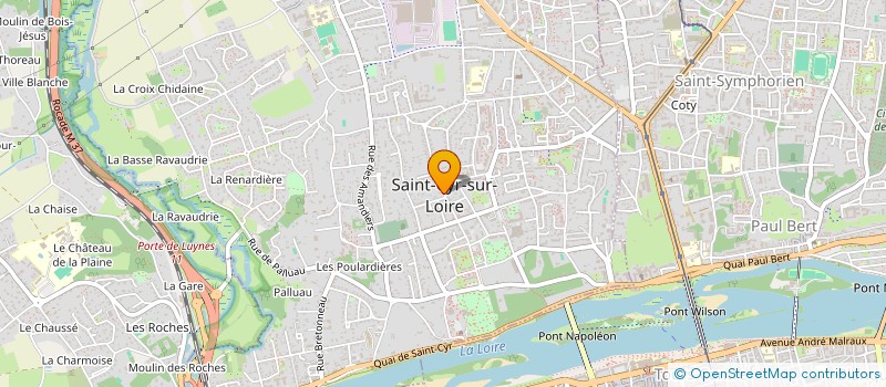 localisation de l'entreprise SCI GRANDIR à SAINT-CYR-SUR-LOIRE