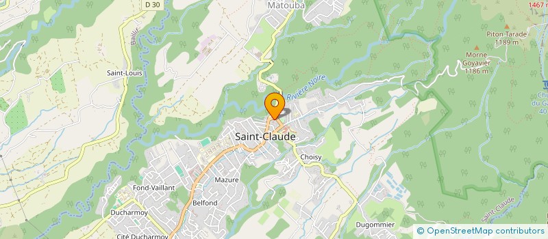 localisation de l'entreprise SCI GRANDIS à SAINT-CLAUDE