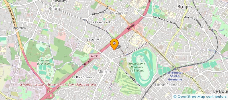 localisation de l'entreprise SCI GRANDJEAN  EYSINES