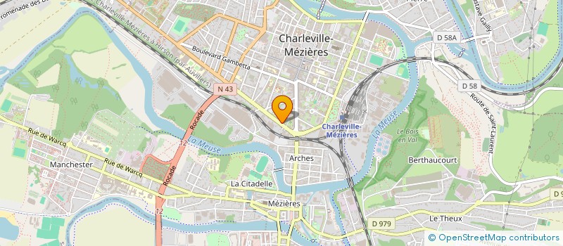localisation de l'entreprise SCI GRANDJEAN à CHARLEVILLE-MEZIERES