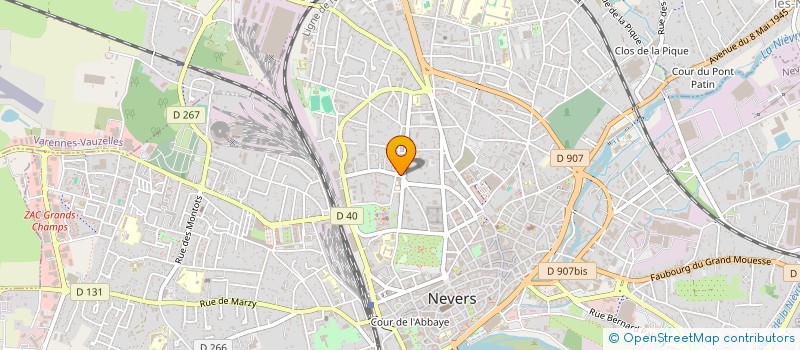 localisation de l'entreprise SCI GRANDJEAN à NEVERS