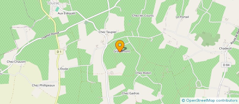 localisation de l'entreprise SCI GRANDMONT à BELLEVIGNE