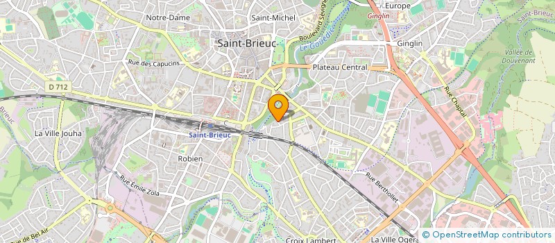 localisation de l'entreprise SCI GRANDMOUGIN-EHRLICH à SAINT-BRIEUC