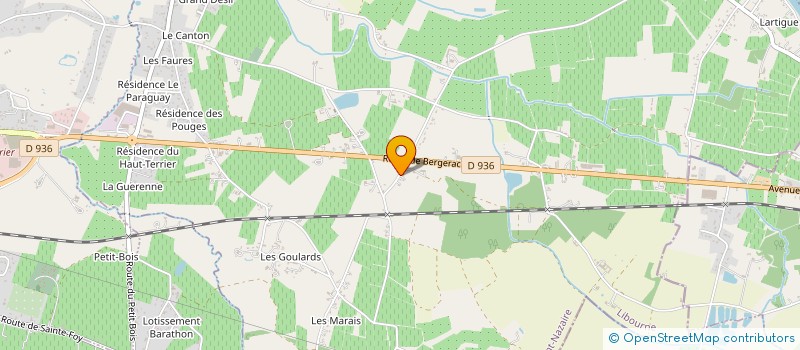 localisation de l'entreprise SCI GRANDNER HOUSSIAUX LAFON  SAINT-AVIT-SAINT-NAZAIRE