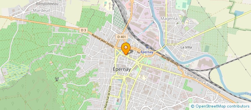 localisation de l'entreprise SCI GRANDPIERRE  EPERNAY