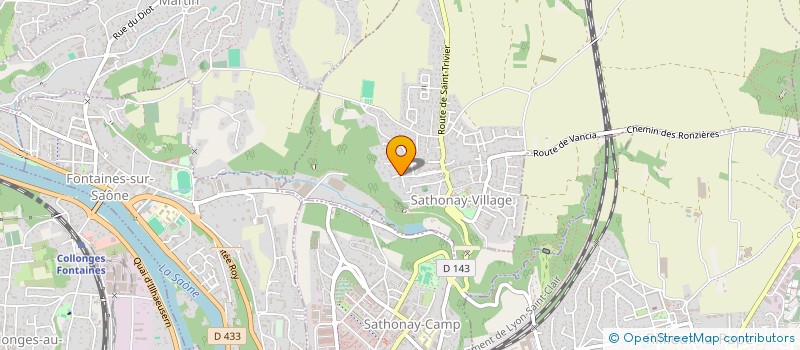 localisation de l'entreprise SCI GRANDPIN  SATHONAY-VILLAGE