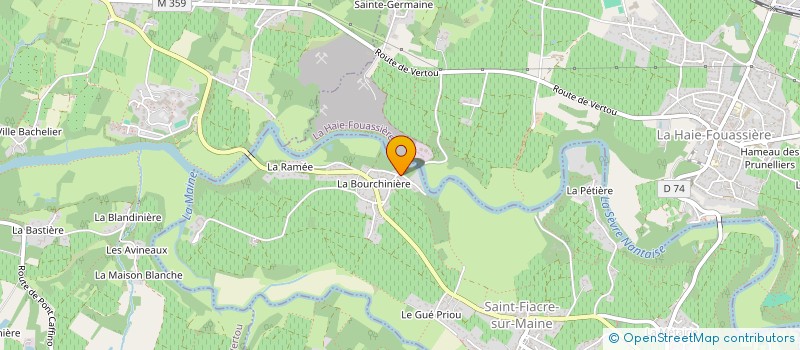 localisation de l'entreprise SCI GRANDS CHAMPS 13  SAINT-FIACRE-SUR-MAINE