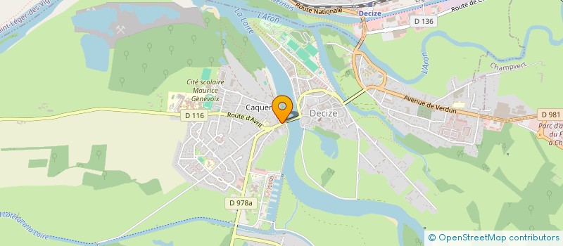 localisation de l'entreprise SCI GRANDS CHAMPS  DECIZE