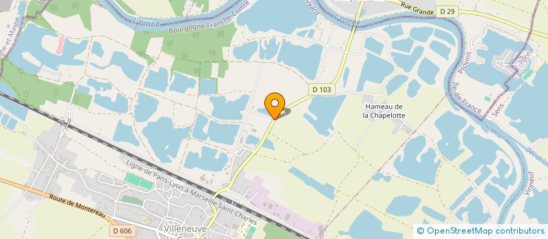 localisation de l'entreprise SCI GRANDS CHENES  VILLENEUVE-LA-GUYARD