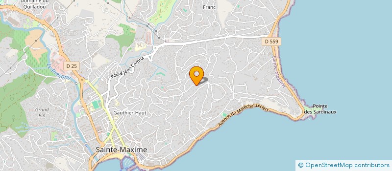 localisation de l'entreprise SCI GRANDS HORIZONS à SAINTE-MAXIME