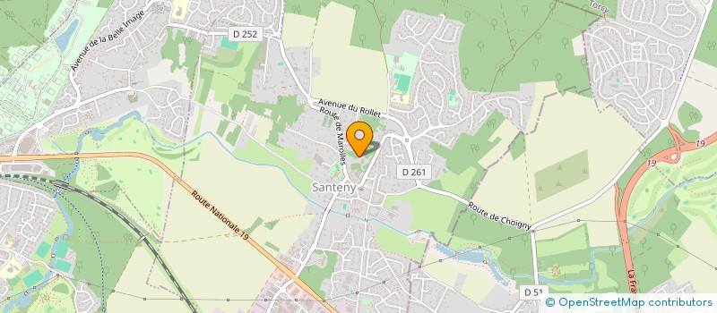 localisation de l'entreprise SCI GRANDS MARINIERS  SANTENY