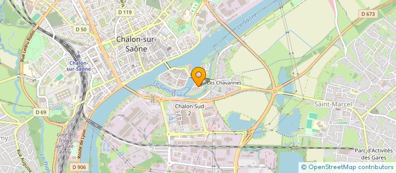 localisation de l'entreprise SCI GRANDVAL à CHALON-SUR-SAONE