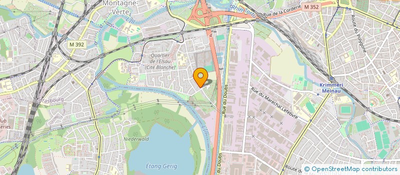 localisation de l'entreprise SCI GRANGE 1  STRASBOURG