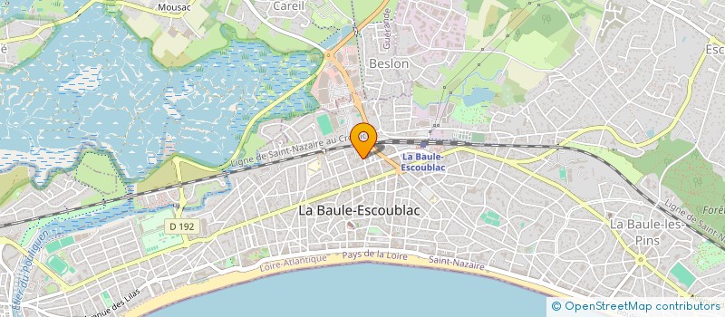 localisation de l'entreprise SCI GRANGE BRETONNEAU  LA BAULE-ESCOUBLAC