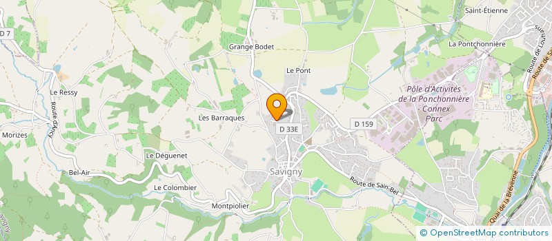 localisation de l'entreprise SCI GRANGE CHAPELLE à SAVIGNY