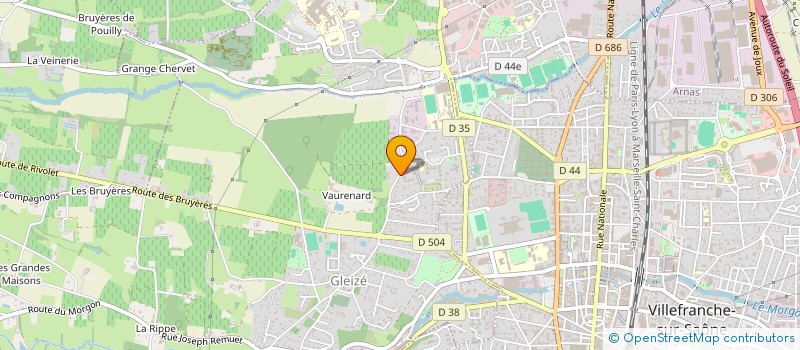 localisation de l'entreprise SCI GRANGE DU STADE  GLEIZE