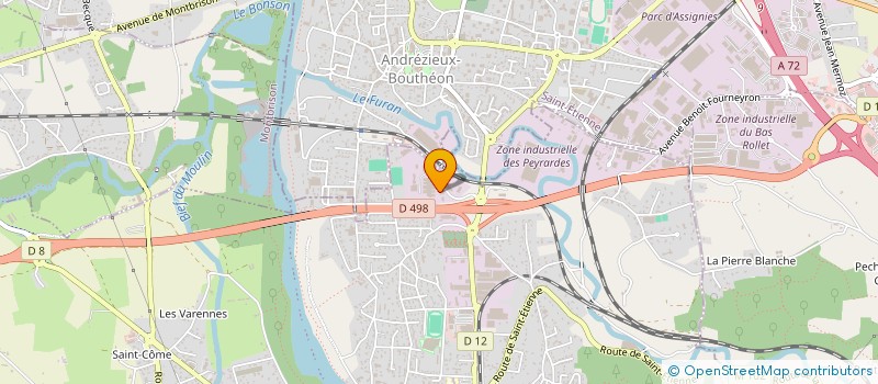 localisation de l'entreprise SCI GRANGE FRERES  SAINT-JUST-SAINT-RAMBERT