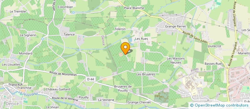 localisation de l'entreprise SCI GRANGE MENARD  ARNAS