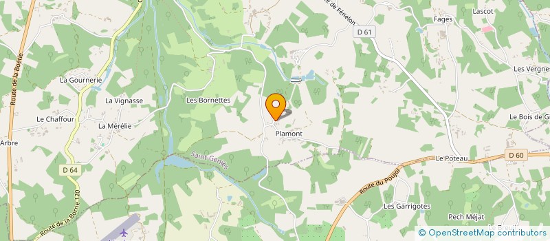 localisation de l'entreprise SCI GRANGE NEUVE  SAINT-GENIES