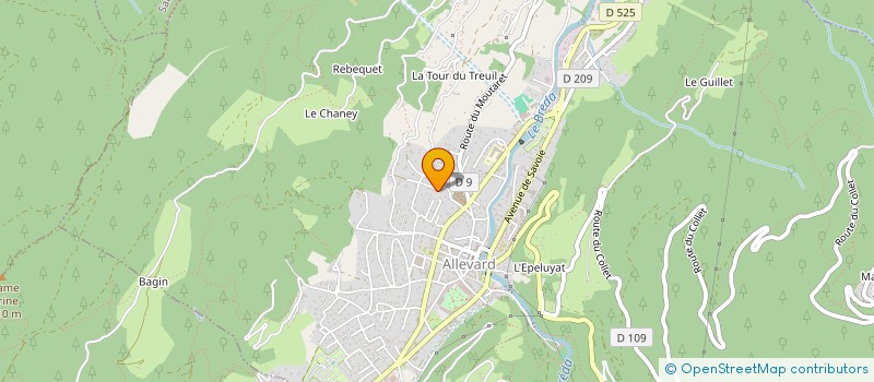 localisation de l'entreprise SCI GRANGE NEUVE  ALLEVARD