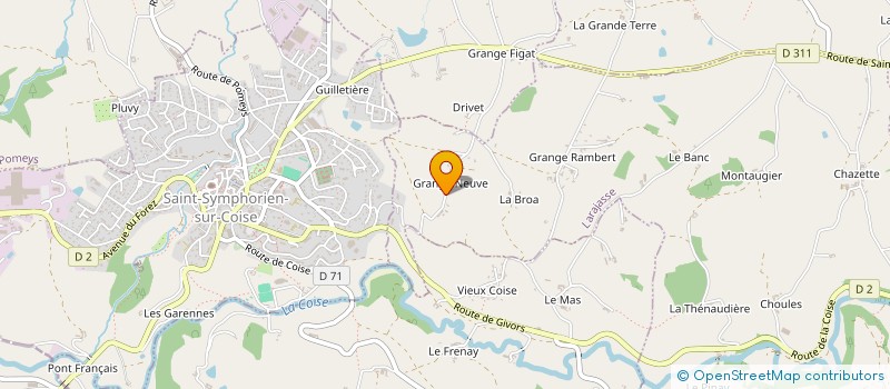 localisation de l'entreprise SCI GRANGE NEUVE  LARAJASSE