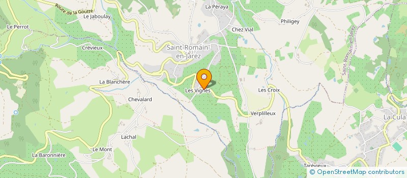 localisation de l'entreprise SCI GRANGE PERRIER  SAINT-ROMAIN-EN-JAREZ