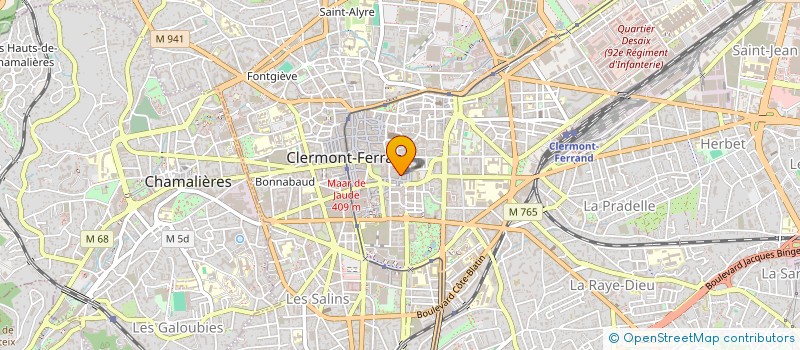 localisation de l'entreprise SCI GRANGE-THILL  CLERMONT-FERRAND