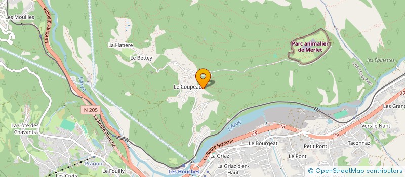 localisation de l'entreprise SCI GRANGECANAL  LES HOUCHES