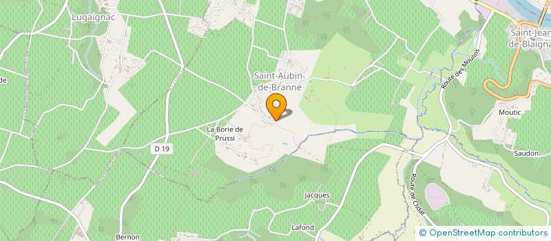 localisation de l'entreprise SCI GRANGER  SAINT-AUBIN-DE-BRANNE