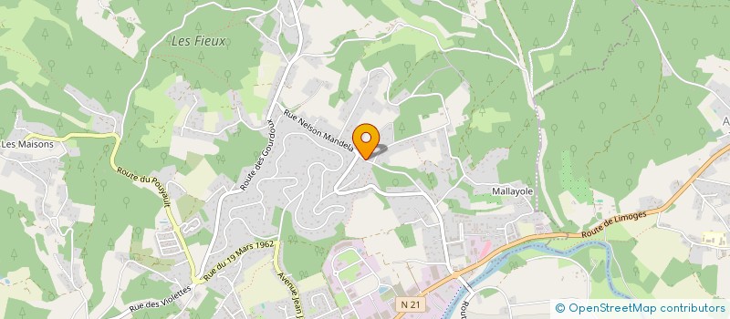 localisation de l'entreprise SCI GRANGES  TRELISSAC