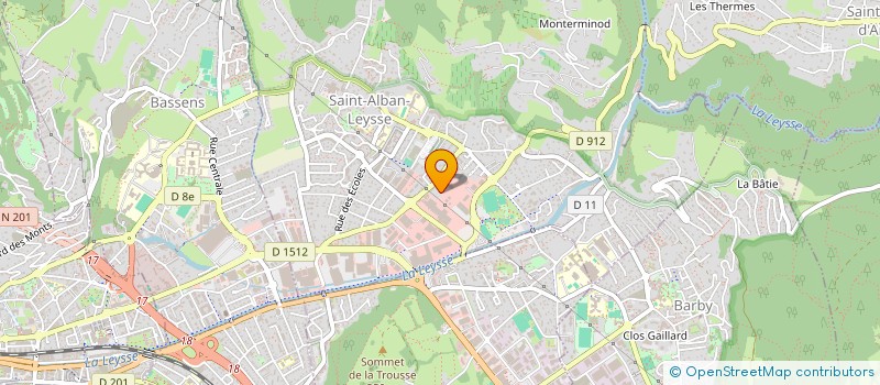 localisation de l'entreprise SCI GRANIER HOME  SAINT-ALBAN-LEYSSE