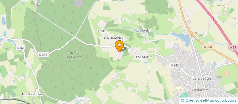 localisation de l'entreprise SCI GRANMA  LA BAZOGE