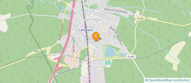 localisation de l'entreprise SCI GRANOFIBRE  LABOUHEYRE