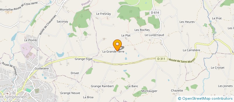 localisation de l'entreprise SCI GRANREY  LA CHAPELLE-SUR-COISE