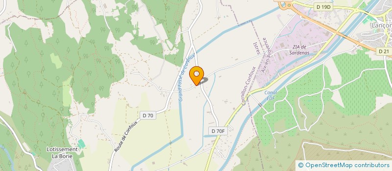 localisation de l'entreprise SCI GRANS INVEST à CORNILLON-CONFOUX