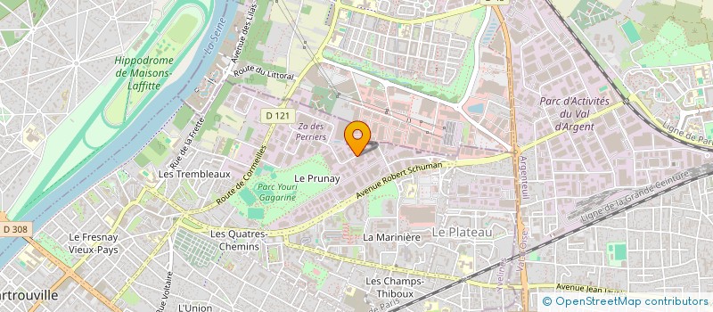 localisation de l'entreprise SCI GRANSET  SARTROUVILLE