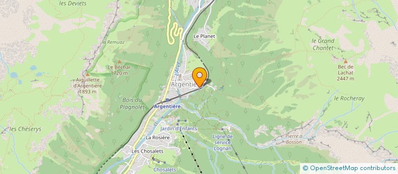 localisation de l'entreprise SCI GRANSOISE à CHAMONIX-MONT-BLANC