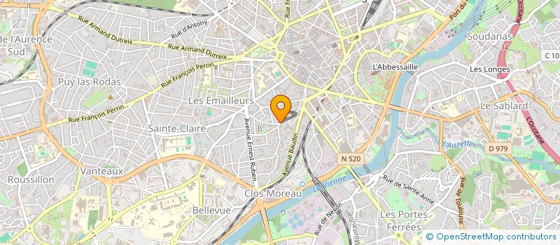 localisation de l'entreprise SCI GRANY à LIMOGES