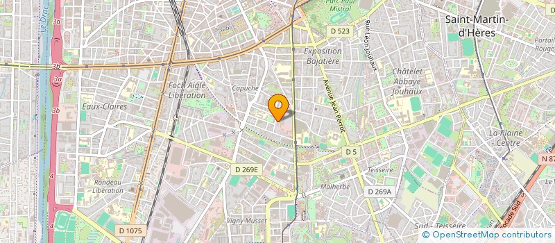 localisation de l'entreprise SCI GRAPHIS à GRENOBLE